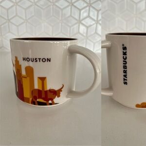 STARBUCKS Houston 2015 You Are Here Series Collector 14 oz Horseshoe Cowboy Hat